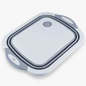 Cheer Collection Collapsible Cutting Board, Gray - Picture 1 of 8