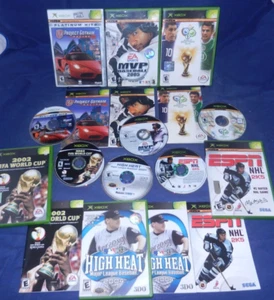 Xbox; PGR 2, MVP Baseball 05, 2002 FIFA World Cup & Germany 2006, ESPN NHL 2K5,+ - Picture 1 of 5