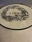 Links of London schweres massives Silber ovales Glied Armband 