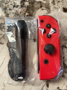 Nintendo Switch MARIO RED RIGHT OLED Joy-con + Strap NEW Genuine US Version - Picture 1 of 2
