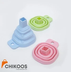 Silicone Mini collapsible Funnel small telescopic foldable easy storage - Picture 1 of 11