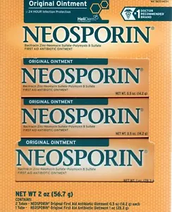 Neosporin Original First Aid Antibiotic Ointment Combo Pack 2oz - Picture 1 of 3