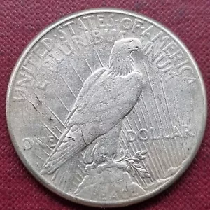 1923 S Peace Dollar $1 Better Grade - LAMINATION ERROR #84757 - Picture 1 of 2