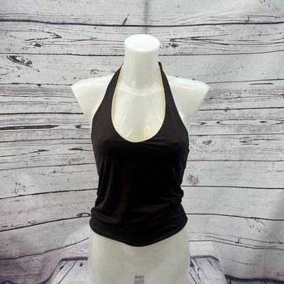 Moontide BNWT Deporte Cami Reversible Sólidos Cacao Narciso Reino Unido 12 Traje de Baño Verano Foto 1 de 4