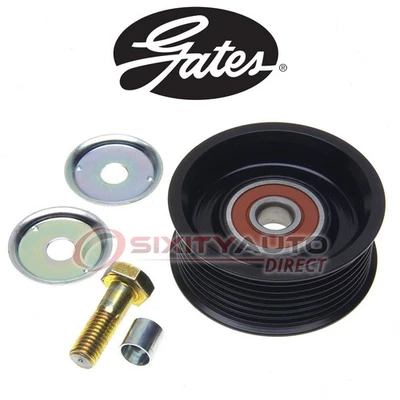 Gates Smooth Pulley Drive Belt Idler Pulley for 2013-2014 Nissan GT-R 3.8L no - Image 1 of 4