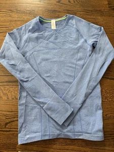 Ivivva by Lululemon Girl's Blue Long Sleeve Shirt Size 12 - Picture 1 of 3