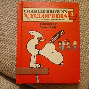 CHARLIE BROWN'S 'Cyclopedia Volume 1 Vintage 1980 Good Condition - Picture 1 of 5