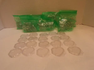 ❤️TY Beanie Baby~20 Hard Plastic Heart Protectors~Snap Close~Good Condition~K5 - Picture 1 of 3