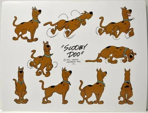 SCOOBY DOO MODEL SHEET PRINT - SCOOBY DOO Hanna Barbera - Picture 1 of 1