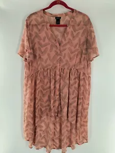 Torrid durchsichtiges Damenkleid Größe 2 Koralle 024 - Bild 1 von 5
