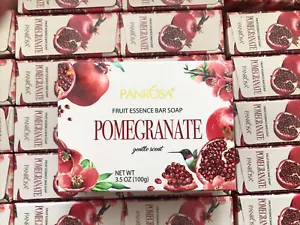 NEW Lot of 3 Panrosa Pomegranate Fruit Essence Luxury Gift Bar Soap Gentle Scent - Picture 1 of 1