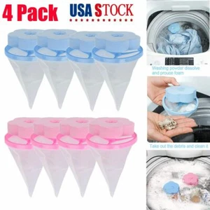 4X Floating Pet Fur Catcher Laundry Lint Hair Remover Filter For Washing Machine - Picture 1 of 15