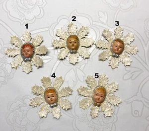 Soviet paper Christmas tree Ornament Snowflake - USSR decoration papier mache - Picture 1 of 8