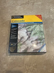 National Geographic Colorado USGS Topographic Maps SET OF 7 CD ROM BNIP @@@ - Picture 1 of 9