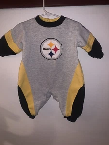 Vintage Pittsburg Steelers Baby Outfit bubble One Piece Outfit 12 months( KAS) - Picture 1 of 12