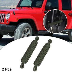 2pcs Door Limiting Straps Swing Limiter for Jeep Wrangler JK JL 97-21 Army Green - Picture 1 of 6