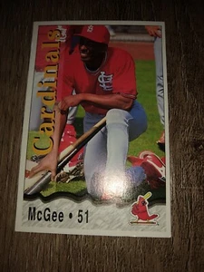 St. Louis Cardinals Willie McGee Baseballkarte 1996 Kansas City Lebensversicherung - Bild 1 von 2