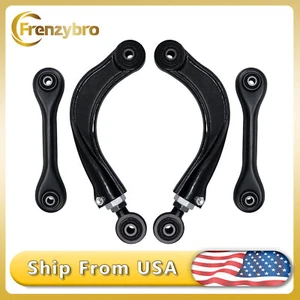 4Pcs Rear Lower Upper Control Arms for 00-11 focus Mazda 3 5 Volvo C30 C70 S40 - Picture 1 of 13