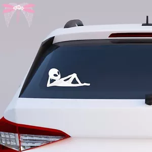 Alien Laying Down Decal, Car, Laptop, Phone Sticker - 10 sizes available - Picture 1 of 3