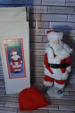 Vintage Santa Claus St. Nick Figurine Christmas Porcelain Face Hands 17 in