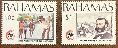 Bahamas: 1988: Complete set of 2 MNH, SC# 672-673, as shown, Lot SC-02106 - Image 1 of 2