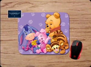 BABY POOH & FRIENDS CUSTOM COMPUTER MOUSE PAD NON-SLIP NEOPRENE HOME OFFICE GIFT - Picture 1 of 1