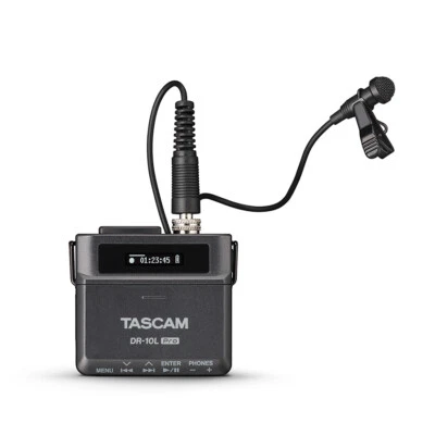 (NEW) TASCAM DR-10L Portable Digital Audio Recorder Black Pin Mike DR10L Japan - Image 1 of 4