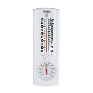 Springfield Vertical Thermometer and Hygrometer Indoor Outdoor Thermometer Wi...