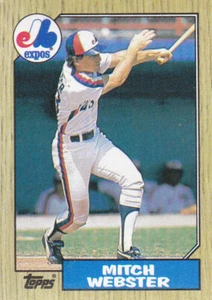 1987 TOPPS..MITCH WEBSTER..CARD # 442..EXPOS..FREE COMBINED SHIPPING - Picture 1 of 1