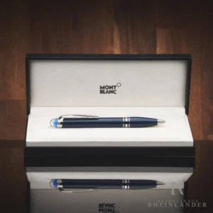 Montblanc Starwalker Blue Planet Resin Ballpoint Pen Kugelschreiber ID 125292 - Picture 1 of 5