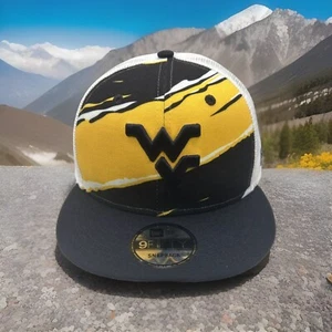 West Virginia Mountaineers Hat Retro Mesh Trucker Style 9Fifty Snapback Cap H78 - Picture 1 of 8