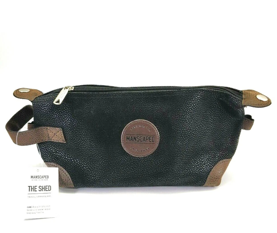 Manscaped The Shed Travel Storage Toiletry Bag Vegan Leather