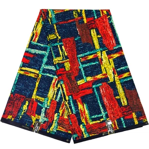Tela Africana Estampado 6 Yardas Rojo Calidad Ankara 100% Algodón Material de Costura - Imagen 1 de 12