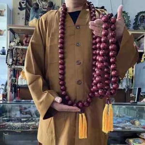30mm 54 Shaolin Buddha Monk Prayer Mala Beads Necklaces for Kung Fu Suit - Picture 1 of 17