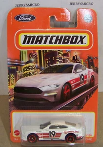 MATCHBOX MBX CITY SERIE '19 FORD MUSTANG COUPE' IN BIANCO #82/100 - Foto 1 di 1