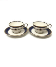 NOSTALGIE PAIR BOWL AND PLATE SET TEA CUP & SAUCER SET X 2  Pre-owned