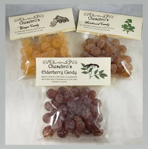 Elderberry Horehound Ginger Healthy Candy Drops 3 PACK with FREE SHIPPING - Picture 1 of 2