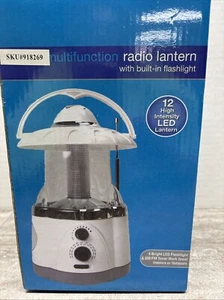 Multifunction Radio Lantern 4 Bright LED Flashlight Indoors/Outdoors - Picture 1 of 5