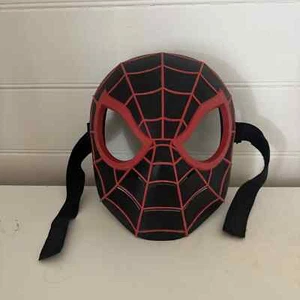 SPIDERMAN FACE MASK MARVEL ACROSS THE SPIDER VERSE MILES MORELS PREOWNED KIDS - Picture 1 of 11