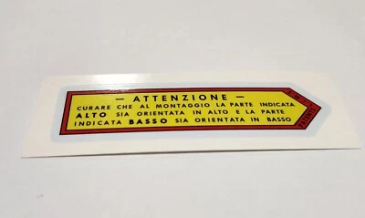 Calcomanía amortiguador de dirección Lamborghini Miura Armstrong EXACTA A ORIGINAL Foto 1 de 2