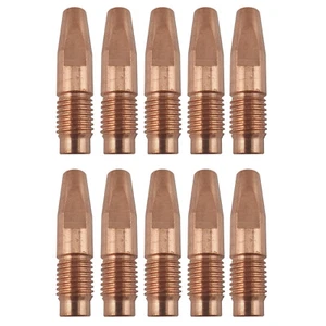 10 Pack of 1.0mm Fronius Style MIG Contact Tips - M10 x 10 x 1.0mm AL4000-AW5000 - Bild 1 von 7