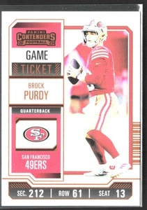 2023 Panini Contenders Brock Purdy #86 Game Ticket Bronze 49ers - Picture 1 of 2