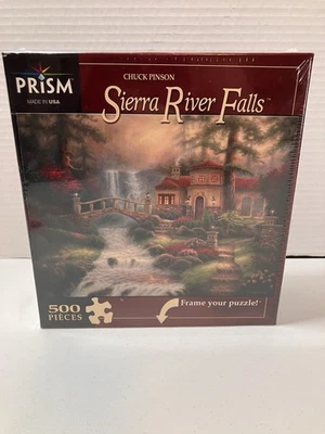Prism Chuck Pinson Sierra River Falls 500 Piece Puzzle Sealed - Image 1 of 4