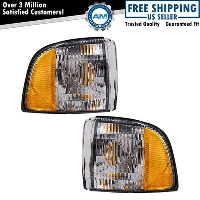 Juego de luces marcadoras de esquina para 94-01 Dodge Ram 1500 94-02 Ram 2500 Ram 3500 Foto 1 de 4