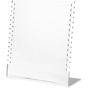 Plymor Acrylic Necklace Display Stand w/ Hooks (Mirrored), 10.625" x 4" x 11.75" - Picture 1 of 2