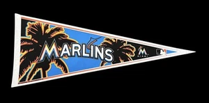 Vintage 1990er Florida Marlins volle Größe 29 Zoll Wimpel MLB Baseball Miami - Bild 1 von 3