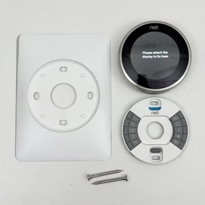 Google Nest Learning Thermostat 3rd Generation Stainless Steel A0013 - Picture 1 of 10