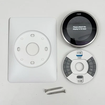Google Nest Learning Thermostat 3rd Generation Stainless Steel A0013 - Image 1 of 4