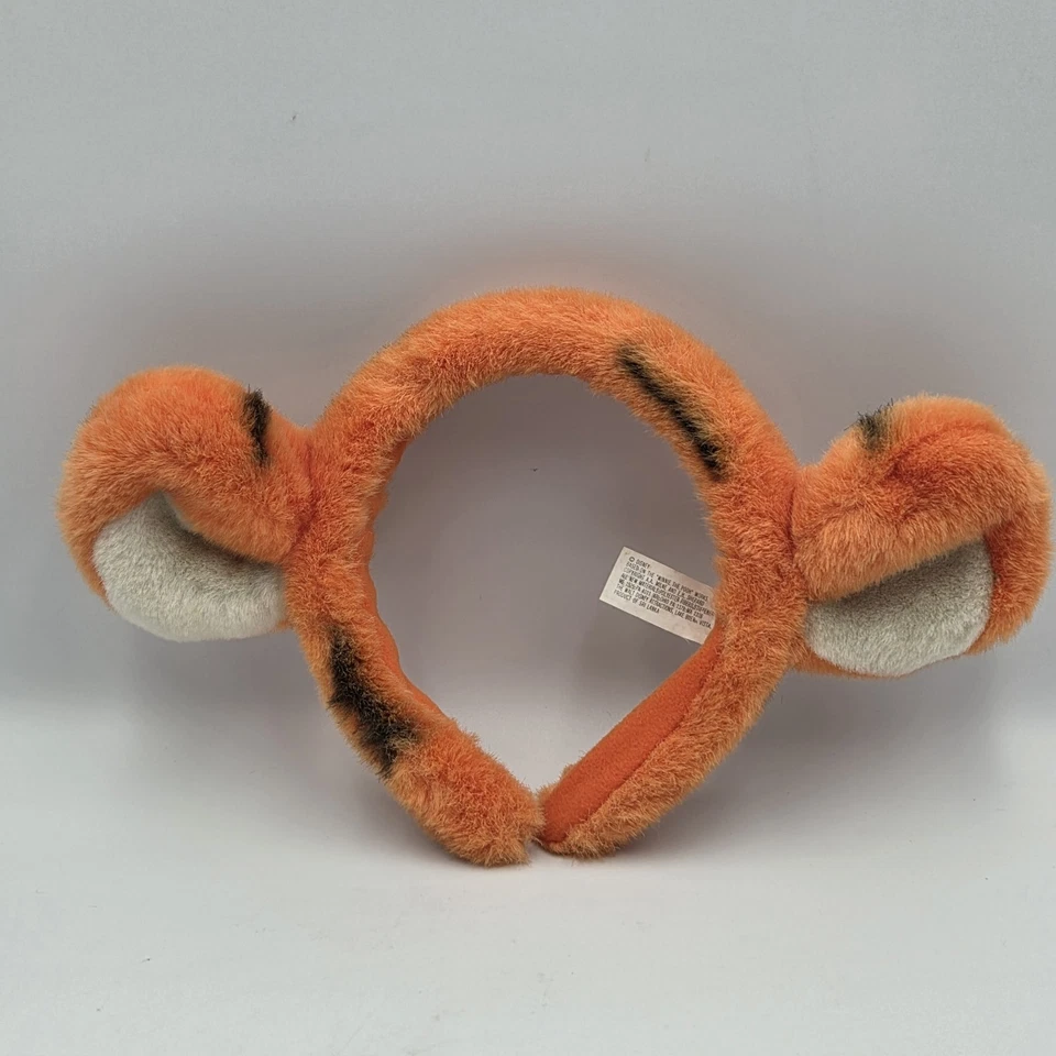 Diadema de colección Walt Disney World Tigger orejas de felpa difusas juveniles parques de Disney Foto 1 de 4