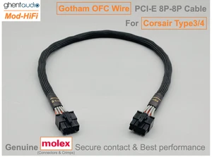 ⚡️HiFi Gotham OFC PCI-E GPU 8P Cable for Corsair Type3/4 AX HX RM RMi RMe RMx... - Picture 1 of 7